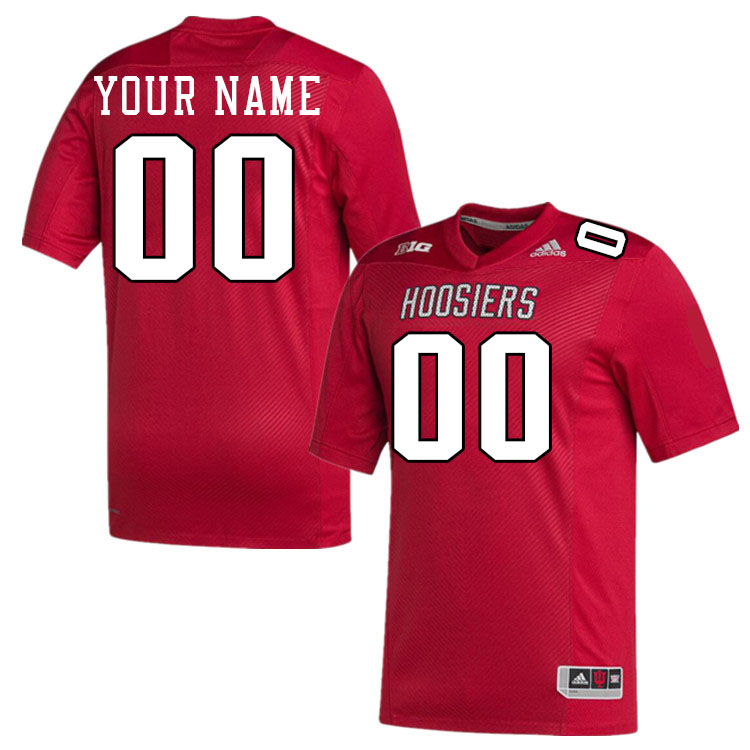 Custom Indiana Hoosiers Name And Number College Football Jerseys Stitched-Throwback Crimson